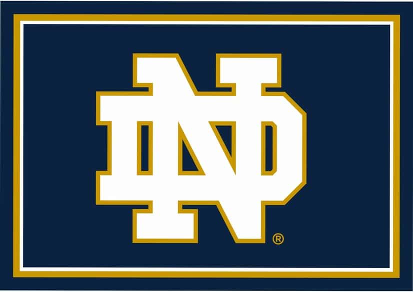 Imperial COLLEGE University of Notre Dame Spirit Rug