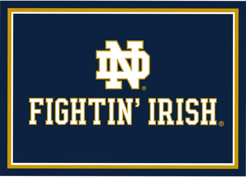 Imperial COLLEGE University of Notre Dame  Spirit Rug