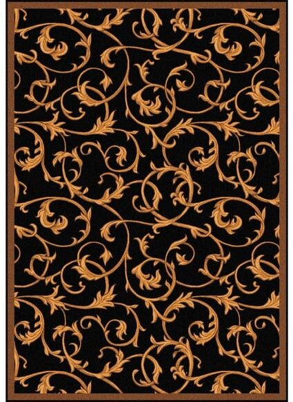 Joy Carpets Any Day Matinee Acanthus Black