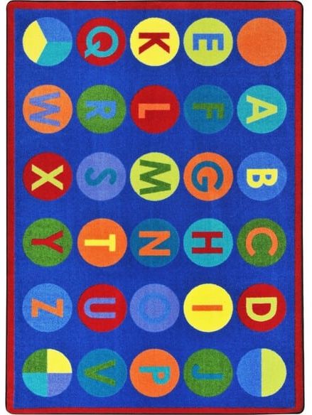 Joy Carpets Kid Essentials AlphaDots Multi