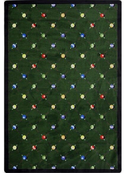 Joy Carpets Games People Play Billiards Green