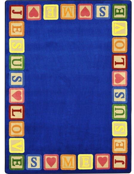 Joy Carpets Kid Essentials Blocks of Love Multi