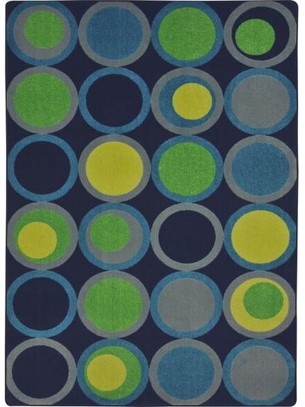 Joy Carpets Kid Essentials Circle Back Navy