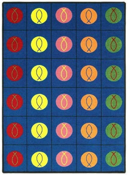 Joy Carpets Kid Essentials Circles & Symbols Multi