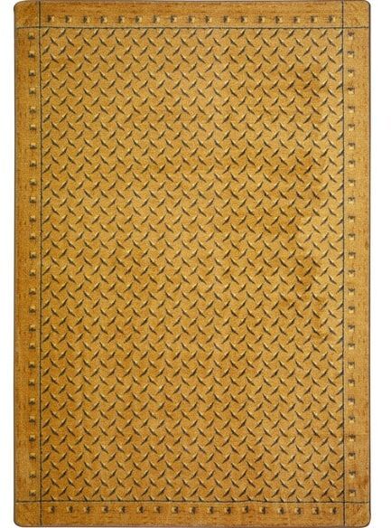 Joy Carpets Kaleidoscope Diamond Plate Gold