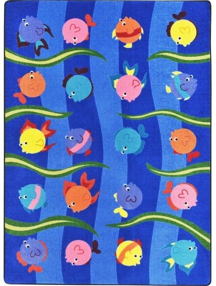 Joy Carpets Kid Essentials Friendly Fish Multi