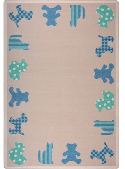 Joy Carpets Kid Essentials Frisky Friends Blue