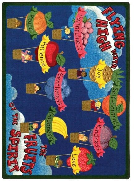 Joy Carpets Kid Essentials Fruits of the Spirit Multi