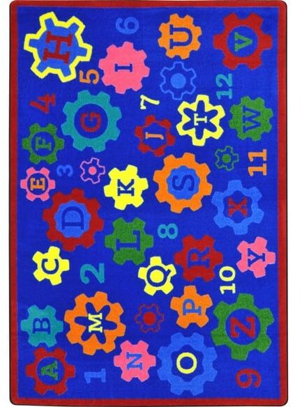 Joy Carpets Kid Essentials Geared for Learning Multi