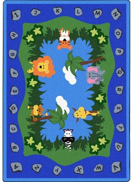 Joy Carpets Kid Essentials Jungle Peeps Multi