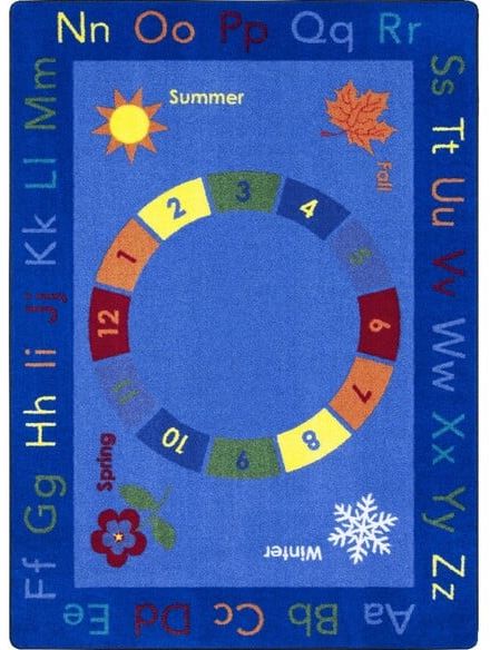 Joy Carpets Kid Essentials Learn Through the Seasons Multi