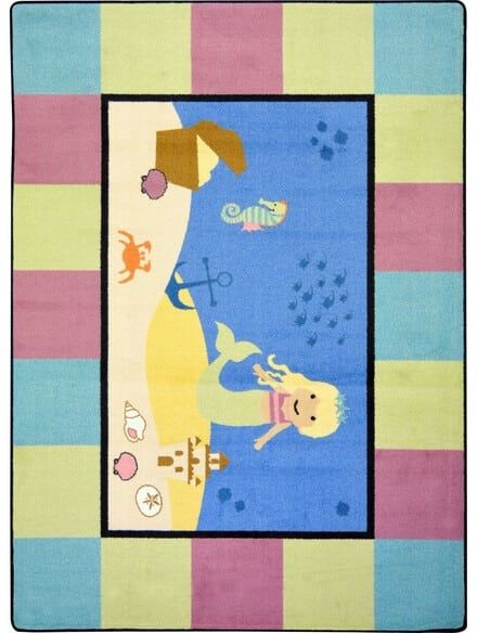 Joy Carpets Kid Essentials Lil' Mermaid Multi