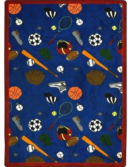 Joy Carpets Games People Play MultiSport Blue