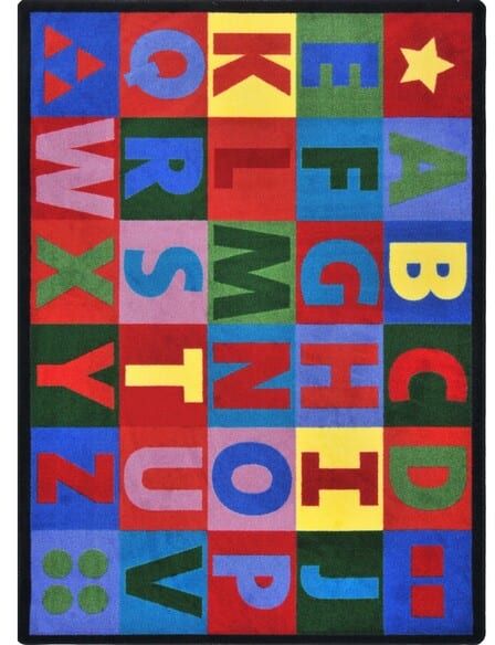 Joy Carpets Kid Essentials Oversize Alphabet Multi