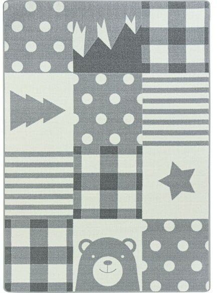 Joy Carpets Claremont Kids Patchwork Boy Cloudy