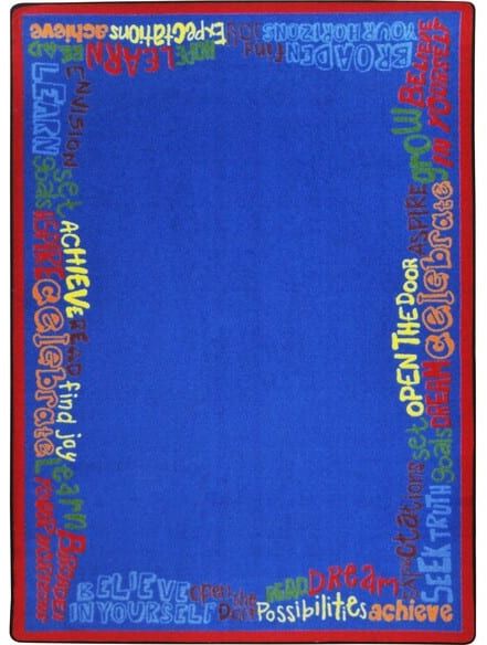 Joy Carpets Kid Essentials Read Believe & Achieve Multi