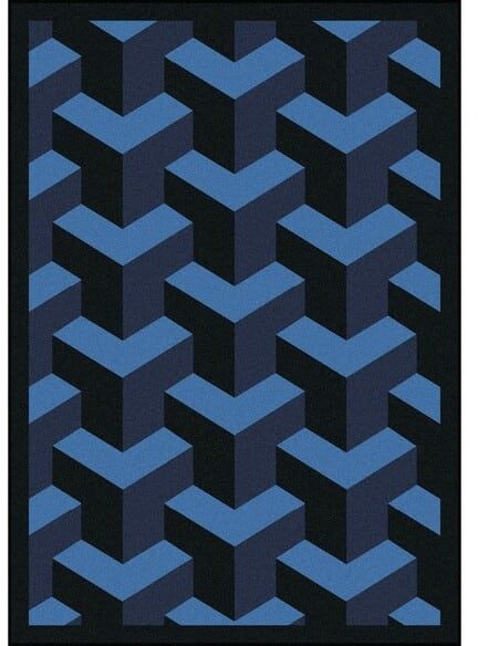 Joy Carpets Kaleidoscope Rooftop Navy