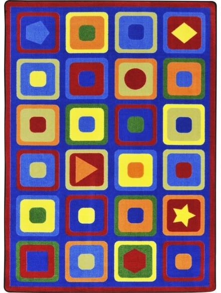 Joy Carpets Kid Essentials Seeking Shapes Multi