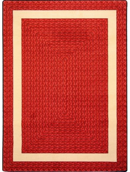 Joy Carpets Kid Essentials Sharing Circle Red