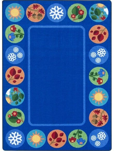 Joy Carpets Kid Essentials Sit Around the Seasons Multi