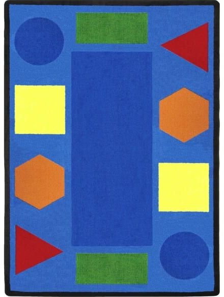 Joy Carpets Kid Essentials Sitting Shapes Multi