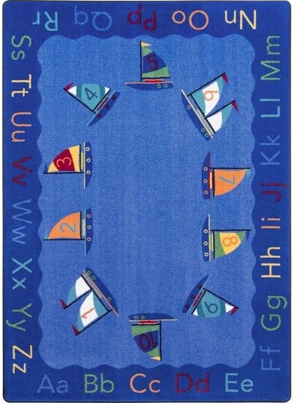 Joy Carpets Kid Essentials Smooth Sailing Multi