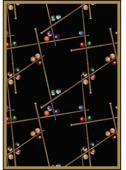 Joy Carpets Games People Play Snookered Black