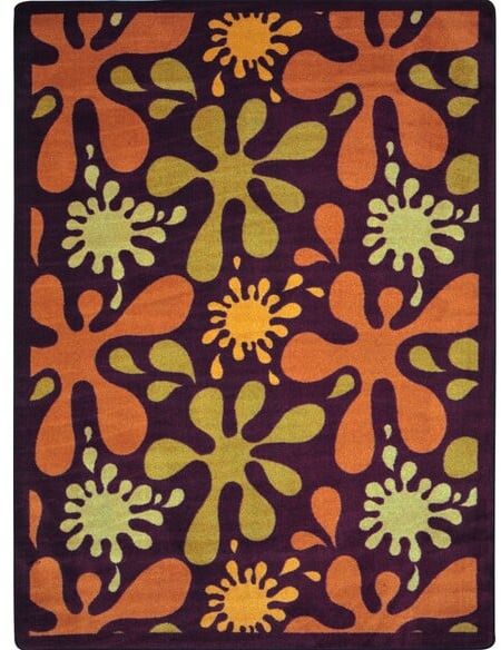 Joy Carpets Kid Essentials Splat Burgundy