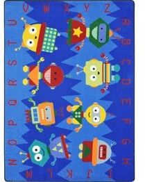 Joy Carpets Kid Essentials Alphabet Bots Multi