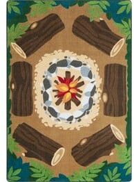 Joy Carpets Kid Essentials Campfire Fun Multi