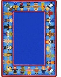 Joy Carpets Kid Essentials Children of Many Cultures Multi