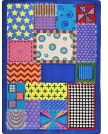 Joy Carpets Kid Essentials Crazy Quilt Multi