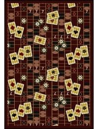 Joy Carpets Games People Play Feeling Lucky Burgundy