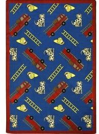 Joy Carpets Playful Patterns Hook and Ladder Blue