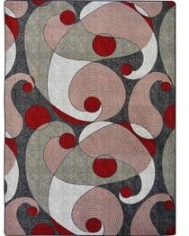 Joy Carpets Kid Essentials Jazzy RedGray