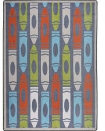 Joy Carpets Playful Patterns Jumbo Crayons Chalkdust