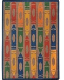 Joy Carpets Playful Patterns Jumbo Crayons Earthtone