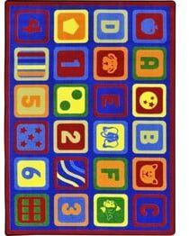 Joy Carpets Kid Essentials Letters Count Multi