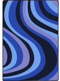 Joy Carpets Kid Essentials On the Curve Blue