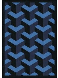 Joy Carpets Kaleidoscope Rooftop Navy