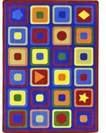 Joy Carpets Kid Essentials Seeking Shapes Multi