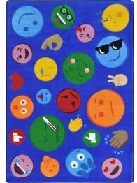 Joy Carpets Kid Essentials Shake 'Em Up Emojis Multi