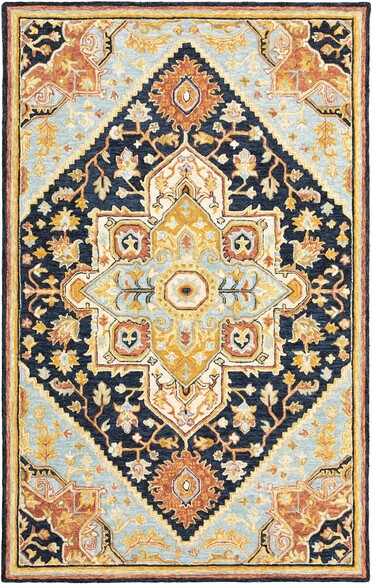 Oriental Weavers Alfresco 28408 Navy and  Rust