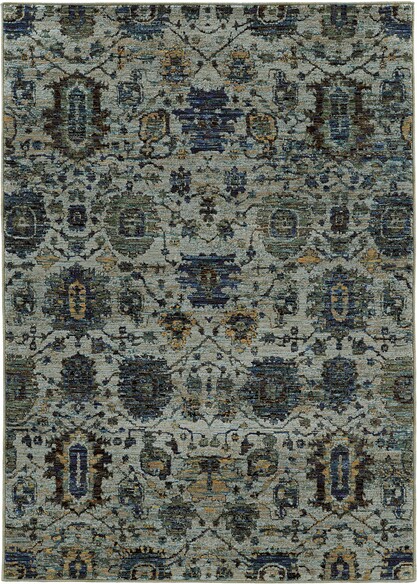 Oriental Weavers Andorra 7120A Blue and  Navy