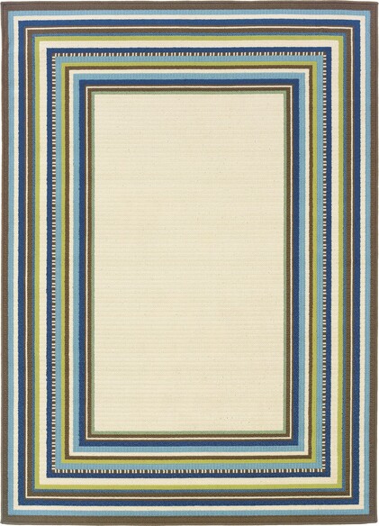 Oriental Weavers Caspian 1003X Ivory and  Blue