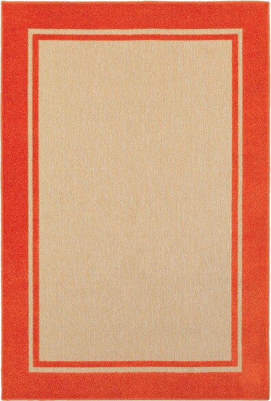 Oriental Weavers Cayman 5594Q Sand and  Orange