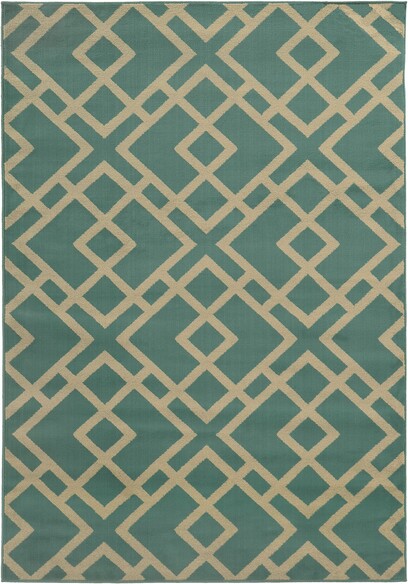 Oriental Weavers Ella 3685M Blue and  Light Grey