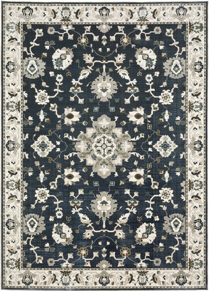 Oriental Weavers Ellington ELL08 Blue and  Beige