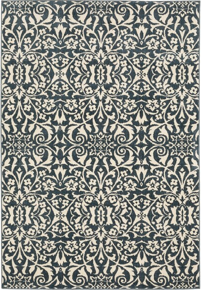 Oriental Weavers Fiona 5501B Blue and  Ivory