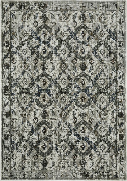 Oriental Weavers Gemini 1003E Charcoal and  Grey